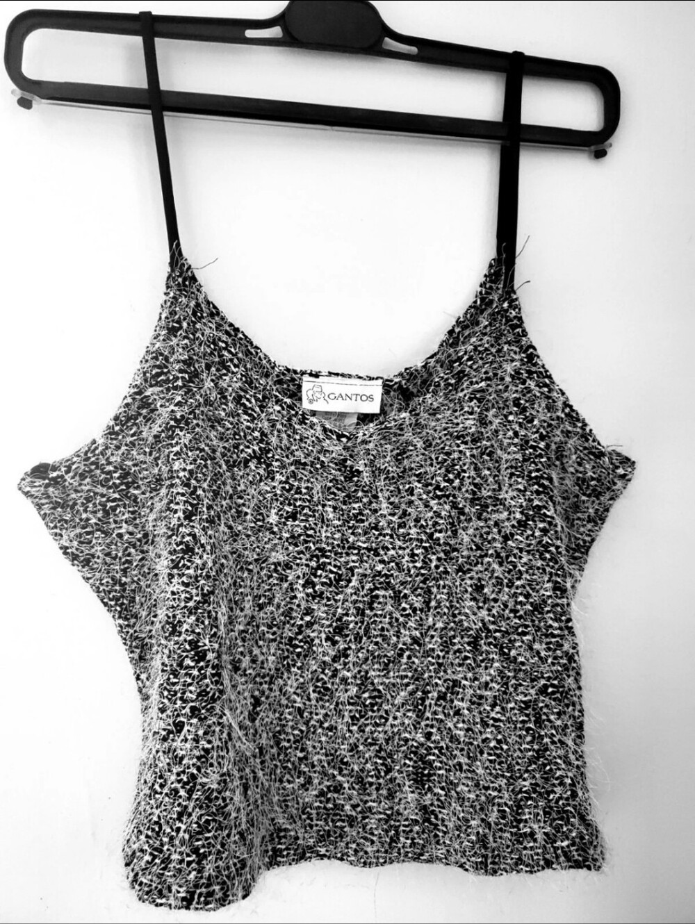 Vintage Y2K Gantos Fuzzy crop cami Tank Top